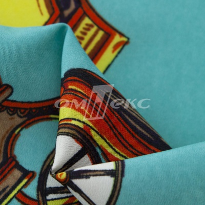 Плательная ткань "Фламенко" 16.2, 80 гр/м2, шир.150 см, принт этнический - купить в Череповце. Цена 241.49 руб.