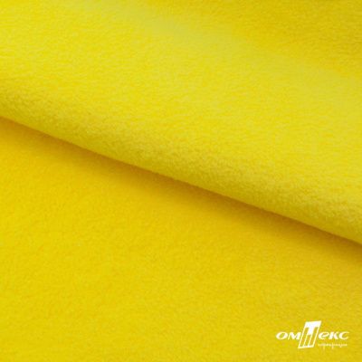 Флис DTY 14-0760, 240 г/м2, шир. 150 см, цвет яркий желтый - купить в Череповце. Цена 640.46 руб.