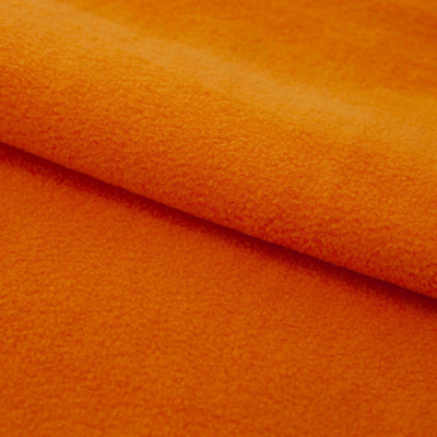 Флис DTY 16-1358, 250 г/м2, шир. 150 см, цвет оранжевый - купить в Череповце. Цена 640.46 руб.