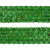 Тесьма с пайетками D4, шир. 35 мм/уп. 25+/-1 м, цвет зелёный - купить в Череповце. Цена: 1 308.30 руб.