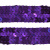 Тесьма с пайетками 12, шир. 20 мм/уп. 25+/-1 м, цвет фиолет - купить в Череповце. Цена: 778.19 руб.