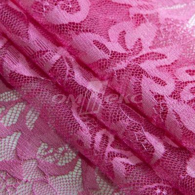 Кружевное полотно стрейч XD-WINE, 100 гр/м2, шир.150см, цвет розовый - купить в Череповце. Цена 1 851.10 руб.