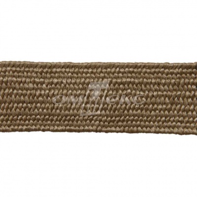 Тесьма отделочная полипропиленовая плетеная эластичная #2, шир. 40мм, цв.- соломенный - купить в Череповце. Цена: 50.99 руб.