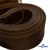 Регилиновая лента, шир.100мм, (уп.25 ярд), цв.- коричневый - купить в Череповце. Цена: 694.13 руб.