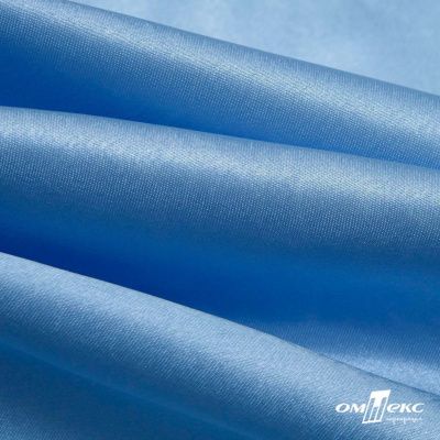 Поли креп-сатин 14-4121, 125 (+/-5) гр/м2, шир.150см, цвет голубой - купить в Череповце. Цена 155.57 руб.