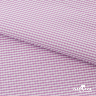 Ткань сорочечная Клетка Виши, 115 г/м2, 58% пэ,42% хл, шир.150 см, цв.1-розовый, (арт.111) - купить в Череповце. Цена 306.69 руб.