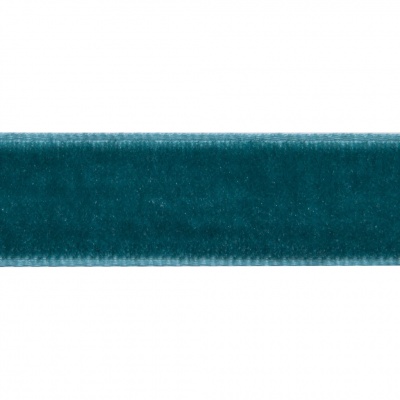 Лента бархатная нейлон, шир.12 мм, (упак. 45,7м), цв.65-изумруд - купить в Череповце. Цена: 392 руб.