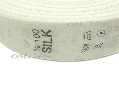 Состав и уход за тк.100% Silk (1000 шт) - купить в Череповце. Цена: 520.46 руб.