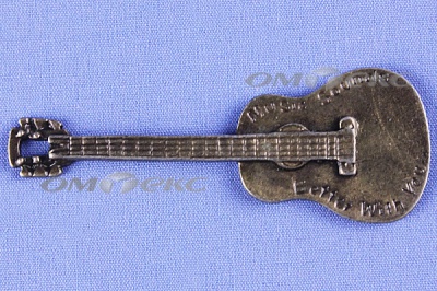 Декоративный элемент для творчества из металла "Гитара"  - купить в Череповце. Цена: 19.99 руб.