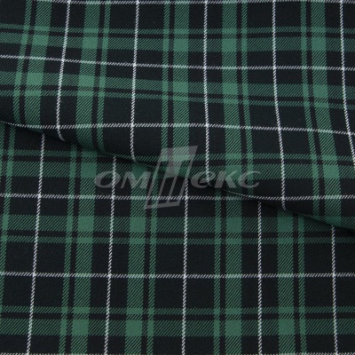 Ткань костюмная Клетка 25577, т.зеленый/зеленый./ч/бел, 230 г/м2, шир.150 см - купить в Череповце. Цена 539.74 руб.