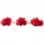 Тесьма плетеная "Рюш", упак. 9,14 м, цвет красный - купить в Череповце. Цена: 46.82 руб.