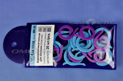 Кольцо маркировочное пластик МК-20, 20 мм для вязания (20 шт) - купить в Череповце. Цена: 88.80 руб.