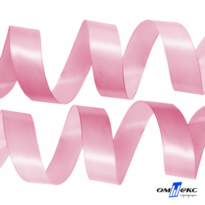 050-нежно-розовый Лента атласная упаковочная (В) 85+/-5гр/м2, шир.25 мм (1/2), 25+/-1 м - купить в Череповце. Цена: 53.96 руб.