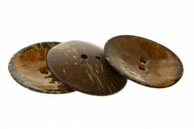 Деревянные украшения для рукоделия пуговицы "Кокос" #4 - купить в Череповце. Цена: 66.23 руб.