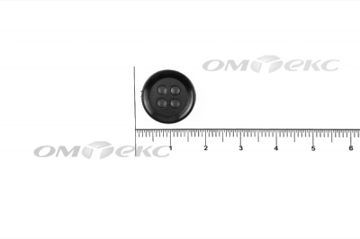51400/15 мм (4 пр) черные пуговицы - купить в Череповце. Цена: 0.67 руб.