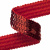 Тесьма с пайетками 3, шир. 20 мм/уп. 25+/-1 м, цвет красный - купить в Череповце. Цена: 778.19 руб.