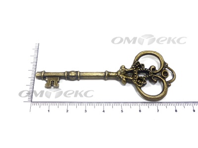 Декоративный элемент для творчества из металла "Ключ"8,5 см  - купить в Череповце. Цена: 26.66 руб.