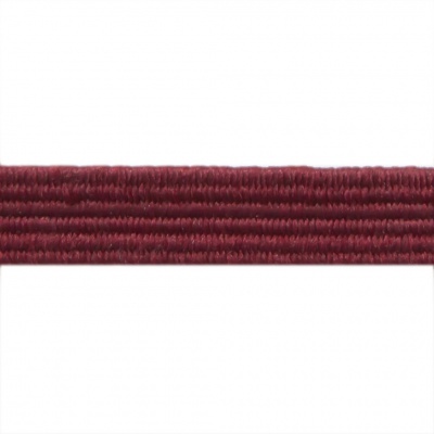 Резиновые нити с текстильным покрытием, шир. 6 мм ( упак.30 м/уп), цв.- 88-бордо - купить в Череповце. Цена: 155.22 руб.