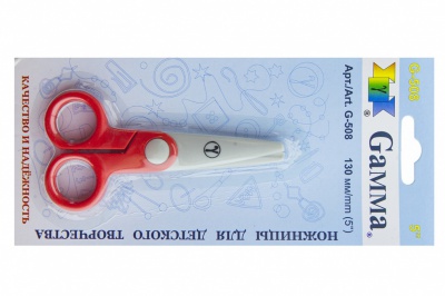 Ножницы G-508 детские 130 мм - купить в Череповце. Цена: 118.32 руб.