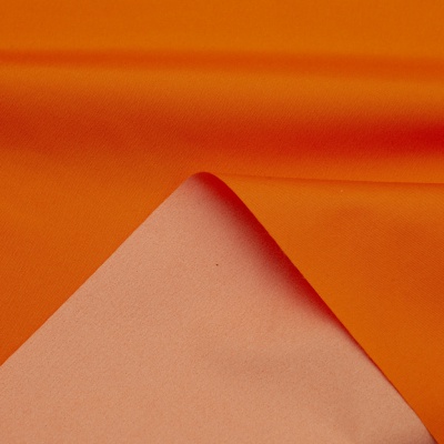 Поли понж (Дюспо) 17-1350, PU/WR, 65 гр/м2, шир.150см, цвет оранжевый - купить в Череповце. Цена 82.93 руб.