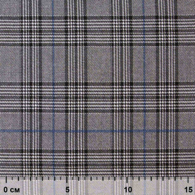 Ткань костюмная "Клер" 80% P, 16% R, 4% S, 200 г/м2, шир.150 см,#3 цв-серый/синий - купить в Череповце. Цена 412.02 руб.