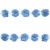Тесьма плетеная "Рюш", упак. 9,14 м, цвет голубой - купить в Череповце. Цена: 45.87 руб.