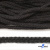 Шнур плетеный d-6 мм круглый, 70% хлопок 30% полиэстер, уп.90+/-1 м, цв.1078-черный - купить в Череповце. Цена: 588 руб.