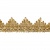 Тесьма металлизированная 0384-0240, шир. 40 мм/уп. 25+/-1 м, цвет золото - купить в Череповце. Цена: 490.74 руб.