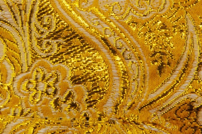 Ткань костюмная жаккард №12, 140 гр/м2, шир.150см, цвет жёлтый - купить в Череповце. Цена 383.29 руб.