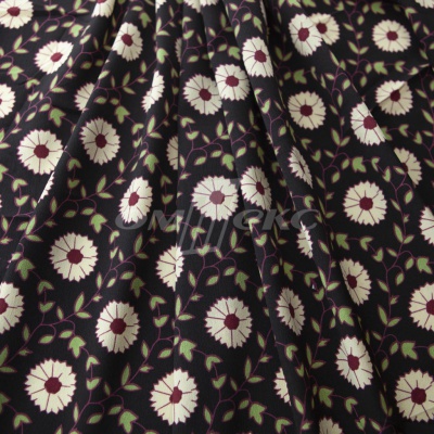 Плательная ткань "Фламенко" 10.1, 80 гр/м2, шир.150 см, принт растительный - купить в Череповце. Цена 243.96 руб.