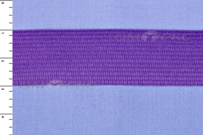 Окантовочная тесьма №0225, шир. 22 мм (в упак. 100 м), цвет фиолет - купить в Череповце. Цена: 271.60 руб.