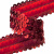 Тесьма с пайетками 3, шир. 30 мм/уп. 25+/-1 м, цвет красный - купить в Череповце. Цена: 1 087.39 руб.