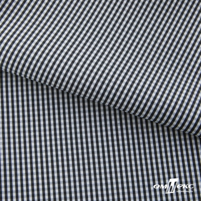 Ткань сорочечная Клетка Виши, 115 г/м2, 58% пэ,42% хл, шир.150 см, цв.6-черный, (арт.111) - купить в Череповце. Цена 306.69 руб.