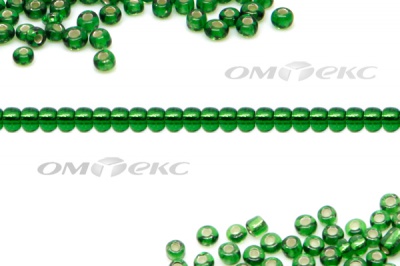 Бисер (SL) 11/0 ( упак.100 гр) цв.27В - зелёный - купить в Череповце. Цена: 53.34 руб.