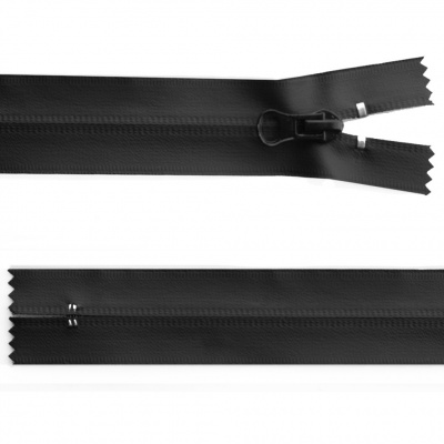 Молния водонепроницаемая PVC Т-7, 20 см, неразъемная, цвет чёрный - купить в Череповце. Цена: 21.56 руб.