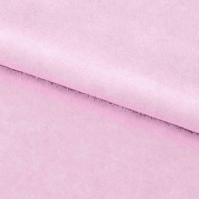 Велюр JS LIGHT 1, 220 гр/м2, шир.150 см, (3,3 м/кг), цвет бл.розовый - купить в Череповце. Цена 1 055.34 руб.