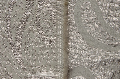 Ткань костюмная жаккард, 135 гр/м2, шир.150см, цвет белый№19 - купить в Череповце. Цена 441.94 руб.