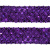 Тесьма с пайетками 12, шир. 35 мм/уп. 25+/-1 м, цвет фиолет - купить в Череповце. Цена: 1 308.30 руб.