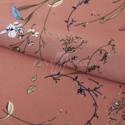 Плательная ткань "Фламенко" 2.1, 80 гр/м2, шир.150 см, принт растительный - купить в Череповце. Цена 311.05 руб.