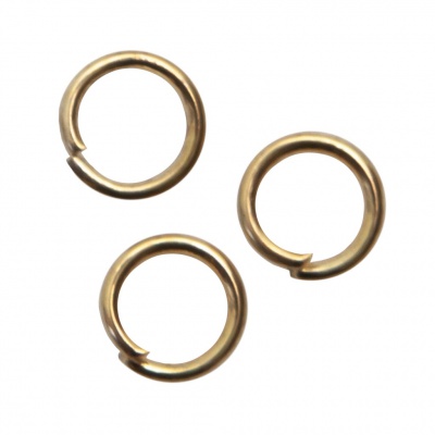 Кольцо  соединительное для бижутерии 5 мм, цв.-золото - купить в Череповце. Цена: 0.44 руб.