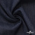 Ткань костюмная "Джинс" с начесом, 320 г/м2, 80% хлопок 20%полиэстер, шир. 160 см, т.синий - купить в Череповце. Цена 492.24 руб.