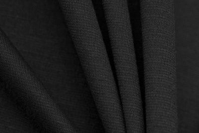 Трикотаж "Grange" BLACK 1# (2,38м/кг), 280 гр/м2, шир.150 см, цвет чёрно-серый - купить в Череповце. Цена 870.01 руб.