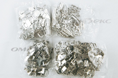 Крючки брючные 4 шипа "Стром" 144 шт. никель - купить в Череповце. Цена: 383.97 руб.