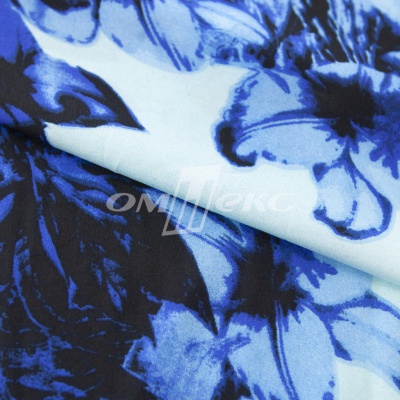 Плательная ткань "Фламенко" 19.1, 80 гр/м2, шир.150 см, принт растительный - купить в Череповце. Цена 243.96 руб.