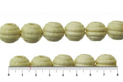 0309-Бусины деревянные "ОмТекс", 16 мм, упак.50+/-3шт, цв.035-белый - купить в Череповце. Цена: 62.22 руб.