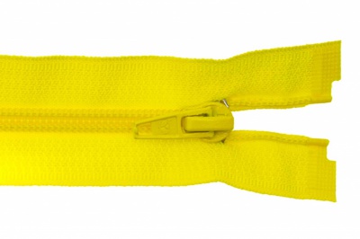 Спиральная молния Т5 131, 90 см, автомат, цвет жёлтый - купить в Череповце. Цена: 14.20 руб.