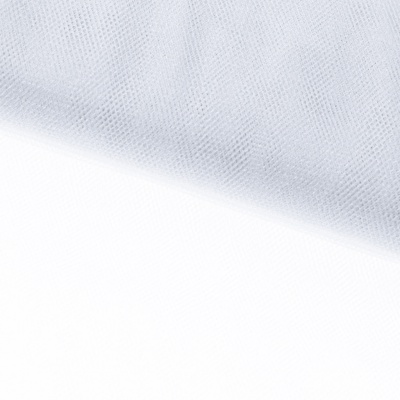 Трикотажное полотно Тюль Кристалл, 100% полиэфир, 16-01/белый, 15гр/м2, шир.160см. - купить в Череповце. Цена 129.70 руб.
