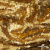 Трикотажное полотно, Сетка с пайетками,188 гр/м2, шир.140 см, цв.-тем.золото (#51) - купить в Череповце. Цена 505.15 руб.