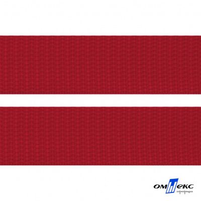 Красный - цв.171- Текстильная лента-стропа 550 гр/м2 ,100% пэ шир.50 мм (боб.50+/-1 м) - купить в Череповце. Цена: 797.67 руб.