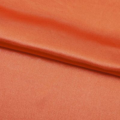 Поли креп-сатин 18-1445, 120 гр/м2, шир.150см, цвет оранжевый - купить в Череповце. Цена 155.57 руб.